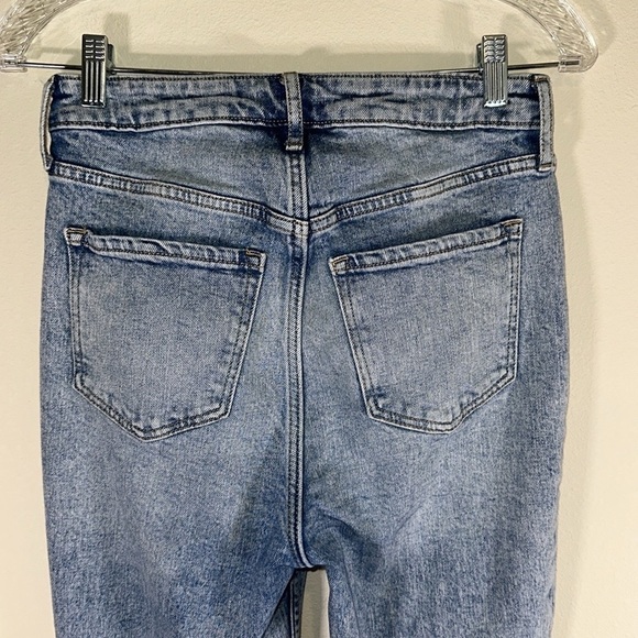 Old Navy Women High Rise Flare Denim Stretch Jeans Size 4 Casual Hippie Boho - Picture 5 of 9